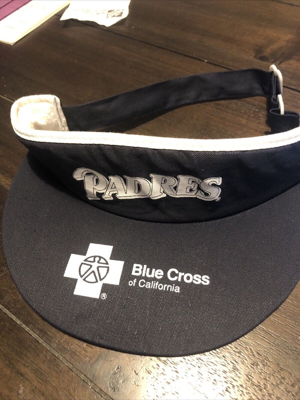 San‎ Diego Padres MLB Blue Visor Sponsor Promo Adjustable